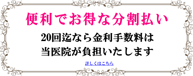 便利でお得な分割払い